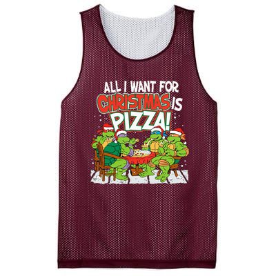 T.E.E.N.A.G.E Mutant Ninja Turtles Pizza For Christmas Mesh Reversible Basketball Jersey Tank