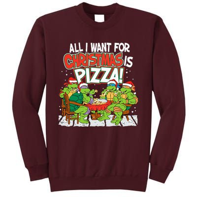 T.E.E.N.A.G.E Mutant Ninja Turtles Pizza For Christmas Tall Sweatshirt