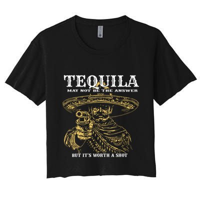 Tequila May Not Be The Answer But Its Worth A Shot Crop Top