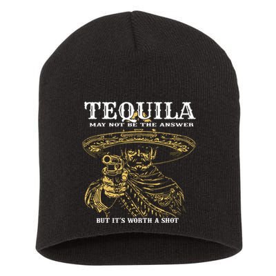 Tequila May Not Be The Answer But Its Worth A Shot Short Acrylic Beanie