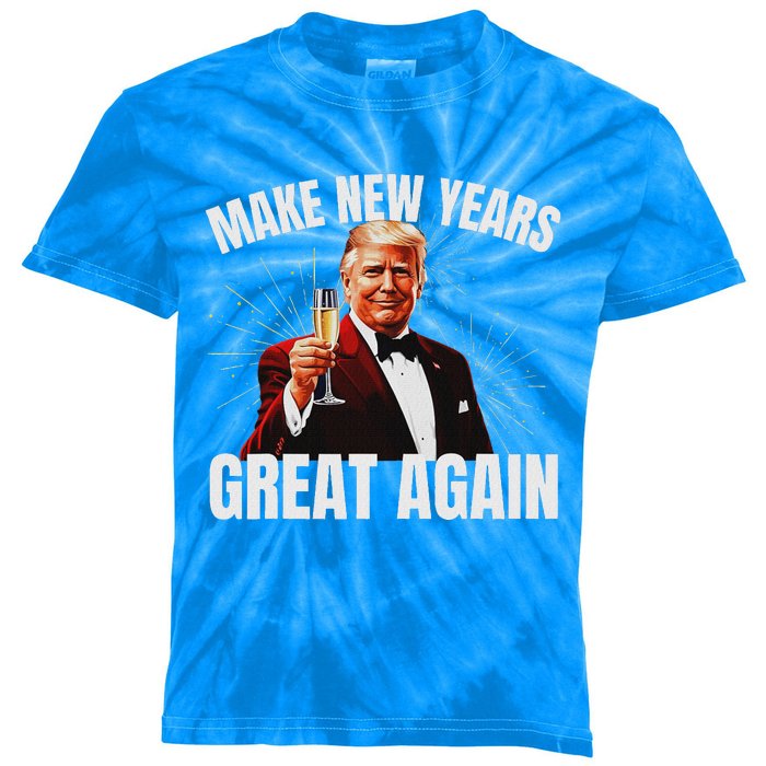 Trump Make New Year Great Again Kids Tie-Dye T-Shirt