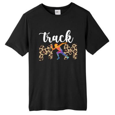 Track Mom Of A Track And Field Athlete Track Mama Tall Fusion ChromaSoft Performance T-Shirt