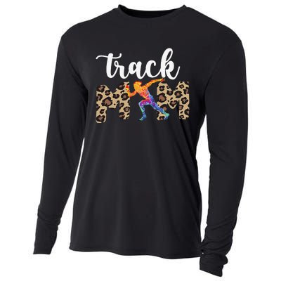 Track Mom Of A Track And Field Athlete Track Mama Cooling Performance Long Sleeve Crew