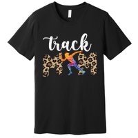 Track Mom Of A Track And Field Athlete Track Mama Premium T-Shirt