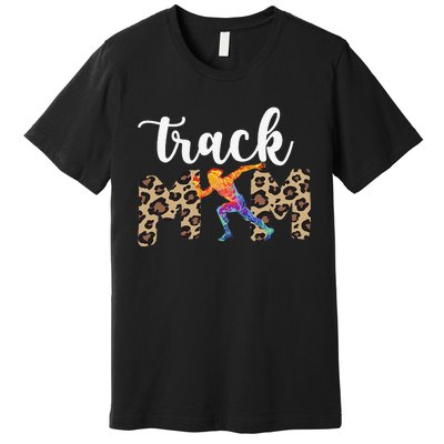 Track Mom Of A Track And Field Athlete Track Mama Premium T-Shirt