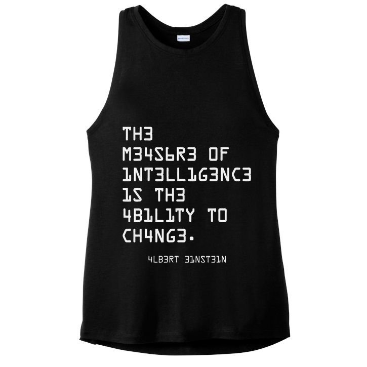 The Measure Of Intelligence, Motivation, Inspiration Ladies PosiCharge Tri-Blend Wicking Tank