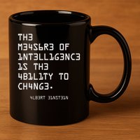 The Measure Of Intelligence, Motivation, Inspiration 11oz C Handle Ceramic Mug