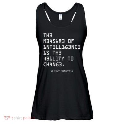 The Measure Of Intelligence, Motivation, Inspiration Ladies Essential Flowy Tank