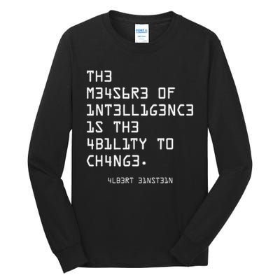 The Measure Of Intelligence, Motivation, Inspiration Tall Long Sleeve T-Shirt