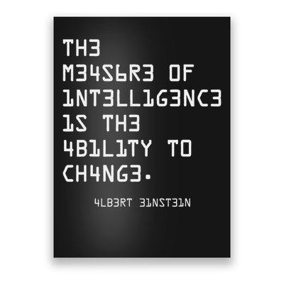 The Measure Of Intelligence, Motivation, Inspiration Poster