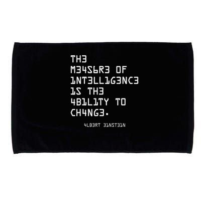 The Measure Of Intelligence, Motivation, Inspiration Microfiber Hand Towel