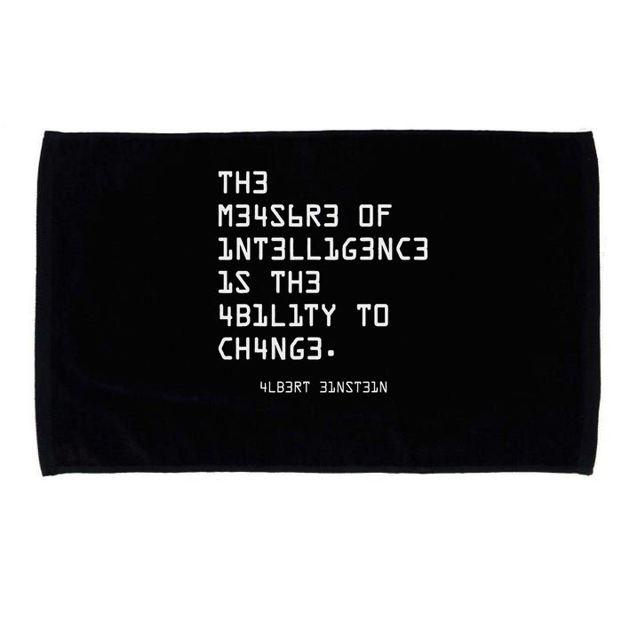 The Measure Of Intelligence, Motivation, Inspiration Microfiber Hand Towel