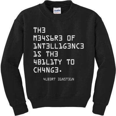 The Measure Of Intelligence, Motivation, Inspiration Kids Sweatshirt