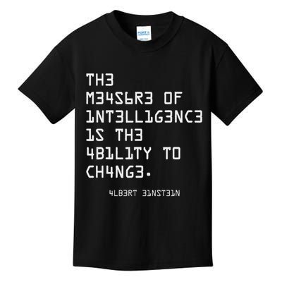 The Measure Of Intelligence, Motivation, Inspiration Kids T-Shirt