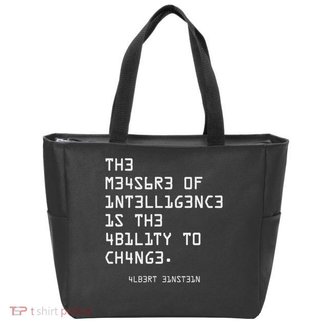 The Measure Of Intelligence, Motivation, Inspiration Zip Tote Bag