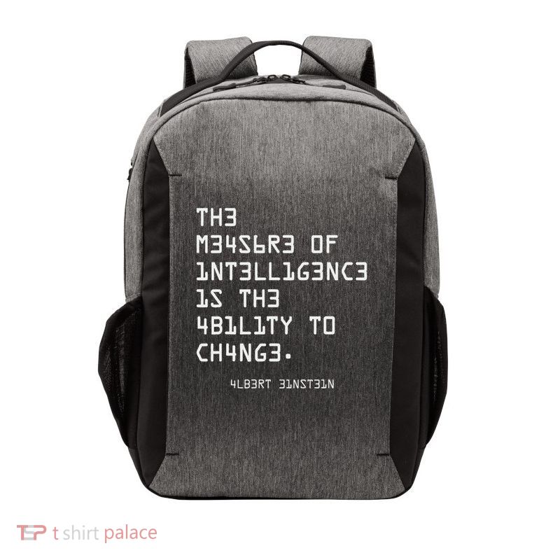 The Measure Of Intelligence, Motivation, Inspiration Vector Backpack