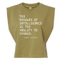 The Measure Of Intelligence, Motivation, Inspiration Garment-Dyed Women's Muscle Tee