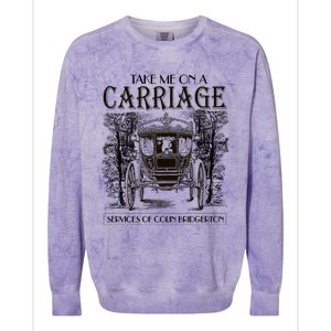 Take Me On The Carriage Ride Service Of Colin Carriage Colorblast Crewneck Sweatshirt