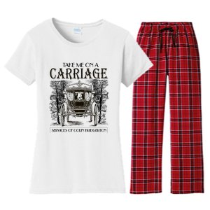 Take Me On The Carriage Ride Service Of Colin Carriage Women's Flannel Pajama Set