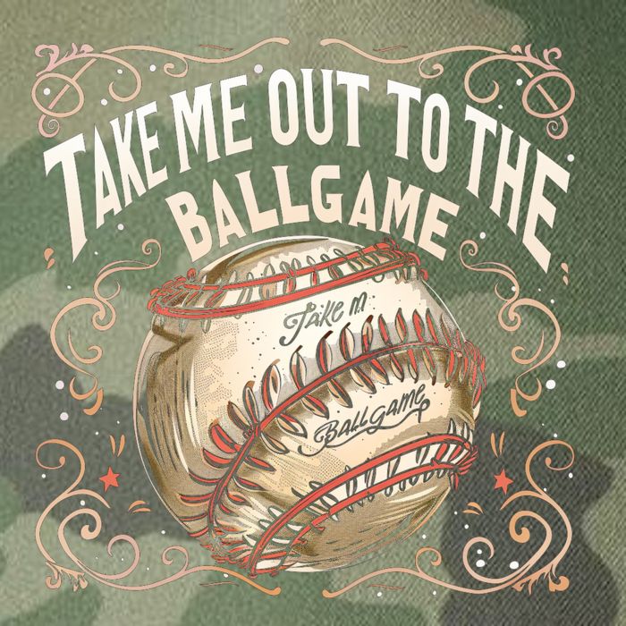 Take Me Out To The Ball Game Baseball Retro Legacy Tie Dye Trucker Hat