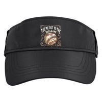 Take Me Out To The Ball Game Baseball Retro Adult Drive Performance Visor