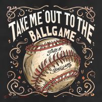 Take Me Out To The Ball Game Baseball Retro 11oz C Handle Ceramic Mug
