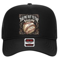 Take Me Out To The Ball Game Baseball Retro Hat