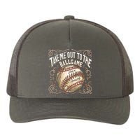 Take Me Out To The Ball Game Baseball Retro Yupoong Adult 5-Panel Trucker Hat