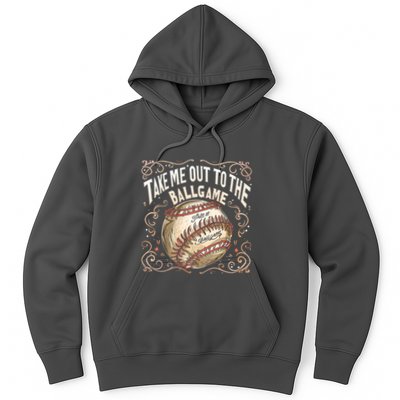 Take Me Out To The Ball Game Baseball Retro Hoodie