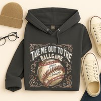 Take Me Out To The Ball Game Baseball Retro Hoodie