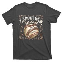 Take Me Out To The Ball Game Baseball Retro T-Shirt