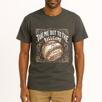 Take Me Out To The Ball Game Baseball Retro Tall T-Shirt