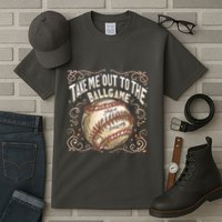 Take Me Out To The Ball Game Baseball Retro Tall T-Shirt