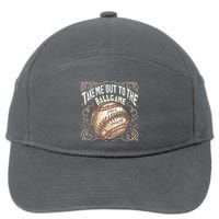 Take Me Out To The Ball Game Baseball Retro 7-Panel Snapback Hat