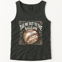 Take Me Out To The Ball Game Baseball Retro Tank Top