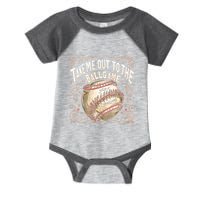 Take Me Out To The Ball Game Baseball Retro Infant Baby Jersey Bodysuit
