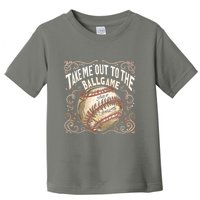 Take Me Out To The Ball Game Baseball Retro Toddler T-Shirt