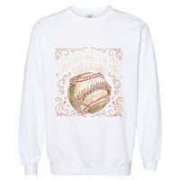 Take Me Out To The Ball Game Baseball Retro Garment-Dyed Sweatshirt