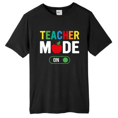 Teacher Mode On Tall Fusion ChromaSoft Performance T-Shirt