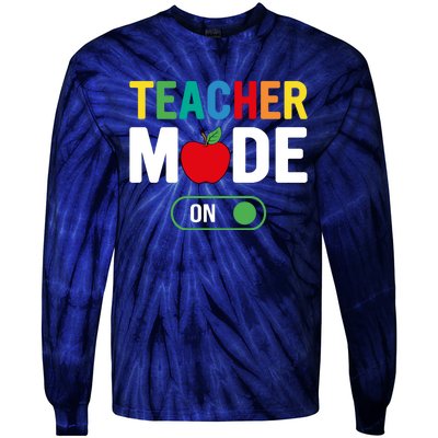 Teacher Mode On Tie-Dye Long Sleeve Shirt