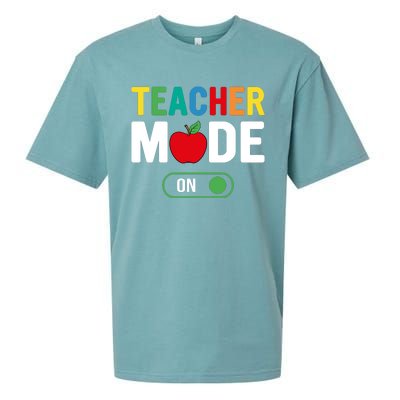 Teacher Mode On Sueded Cloud Jersey T-Shirt