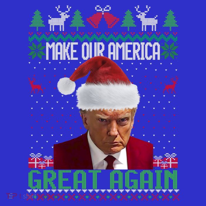 Trump Make Our America Great Again Ugly Christmas Sweater Gift Kids T-Shirt