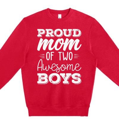 Two Mom of 2 Mother's Day Premium Crewneck Sweatshirt