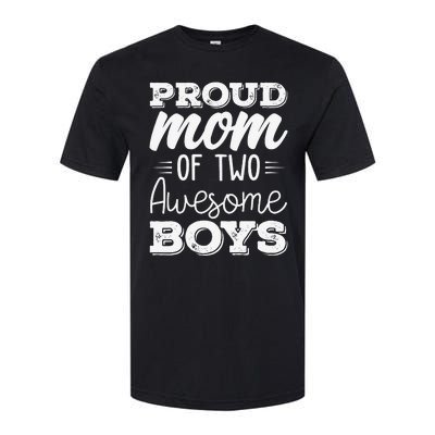 Two Mom of 2 Mother's Day Softstyle CVC T-Shirt