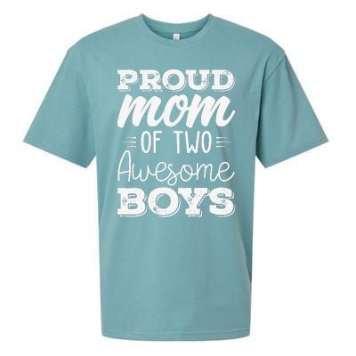 Two Mom of 2 Mother's Day Sueded Cloud Jersey T-Shirt