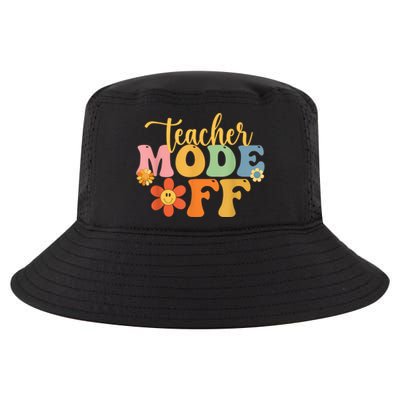 Teacher Mode Off Happy Last Day Of School Summer Break Funny Cool Comfort Performance Bucket Hat