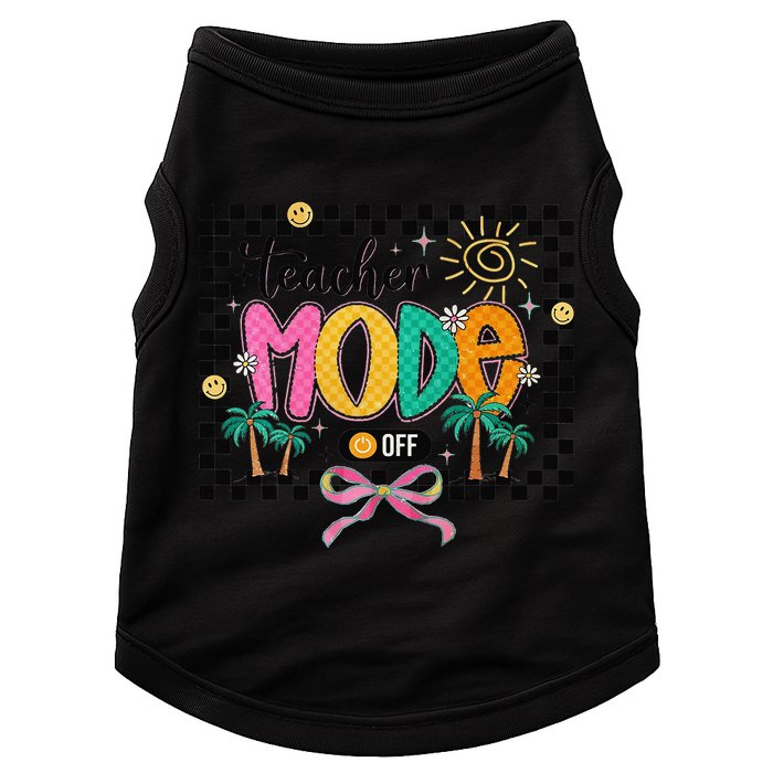 Teacher Mode Off End Of The Year Hello Summer Doggie Tank