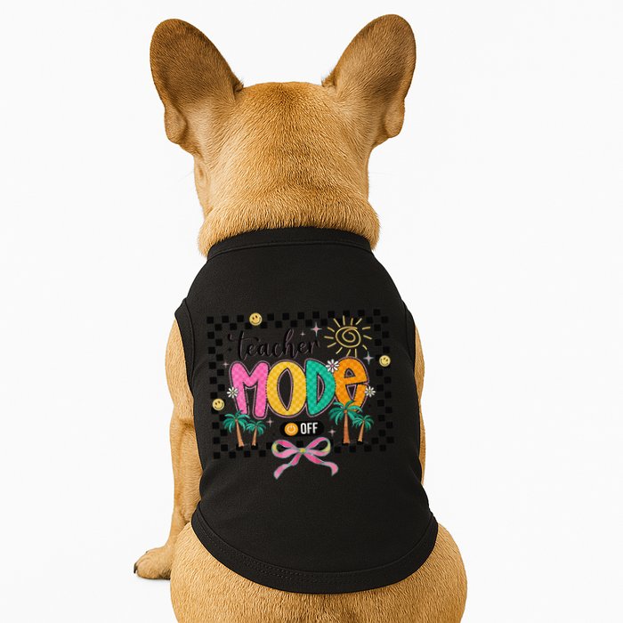 Teacher Mode Off End Of The Year Hello Summer Doggie Tank
