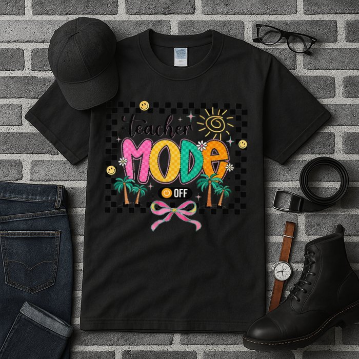 Teacher Mode Off End Of The Year Hello Summer Tall T-Shirt