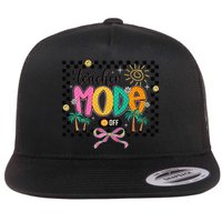 Teacher Mode Off End Of The Year Hello Summer Flat Bill Trucker Hat